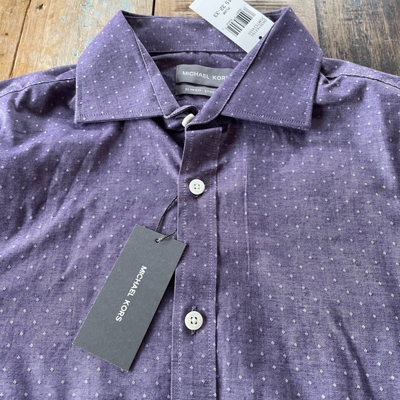 New Michael Kors Men’s Button Down Shirt - Picture 2 of 5